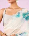 Mohey Women Green Organza Saree