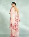 Mohey Women Elegant Pink Organza Saree Collection