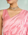 Mohey Women Pink Serenity Art Silk Saree