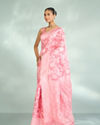 Mohey Women Pink Serenity Art Silk Saree