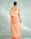 Mohey Women Vibrant Orange Saree