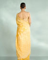 Mohey Women Lustrous Yellow Saree Ensemble