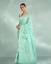 Mohey Women Sea Green Celebration Saree