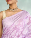 Mohey Women Purple Elegance Art Silk Saree