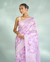 Mohey Women Purple Elegance Saree