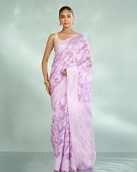 Mohey Women Purple Elegance Art Silk Saree