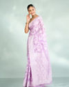 Mohey Women Purple Elegance Art Silk Saree
