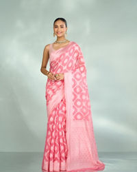 Mohey Women Pink Radiance Saree