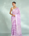 Lilac Elegance Art Silk Saree