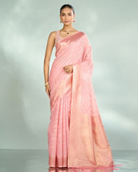 Mohey Women Pink Elegance Radiant Saree