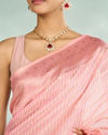 Mohey Women Pink Elegance Radiant Saree