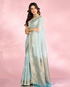Mohey Women Ethereal Light Blue Saree