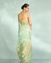 Mohey Women Sea Green Opulence Saree