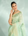 Mohey Women Sea Green Opulence Saree