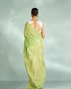 Mohey Women Pista Green Festive Saree