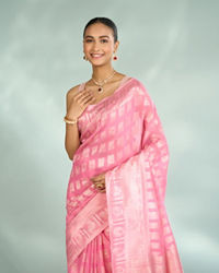 Mohey Women Eternal Pink Elegance Saree