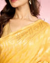 Mohey Women Sunny Yellow Elegance Saree