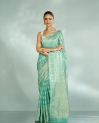 Mohey Women Emerald Elegance Art Silk Saree