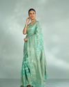 Mohey Women Emerald Elegance Art Silk Saree