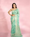 Mohey Women Sea Green Enchantress Saree