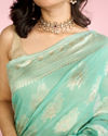Mohey Women Sea Green Enchantress Saree