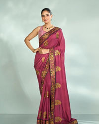 Mohey Women Elegant Pink Saree
