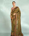 Emerald Radiance Saree
