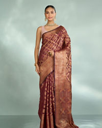 Mohey Women Radiant Wine Saree