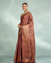 Mohey Women Radiant Wine Saree