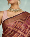 Mohey Women Radiant Wine Saree