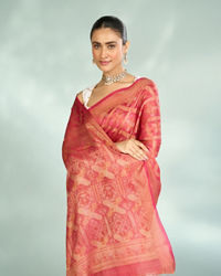 Mohey Women Royal Pink Elegance Saree
