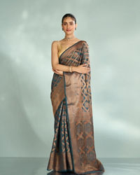 Mohey Women Blue Enchanted Elegance Saree