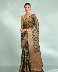 Mohey Women Emerald Enchantment Saree