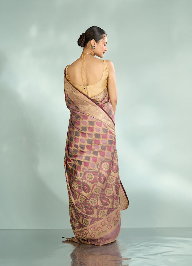 Mohey Women Purple Symphony Saree