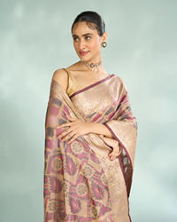 Mohey Women Purple Symphony Saree