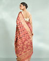 Mohey Women Splendid Coral Saree