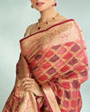 Mohey Women Splendid Coral Saree