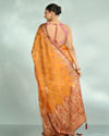 Mohey Women Mustard Yellow Festive Saree