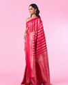 Mohey Women Pink Hue Banarasi Saree