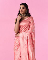 Mohey Women Gajree Pink Elegance Saree