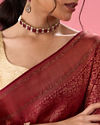 Mohey Women Maroon Hues of Elegance Saree