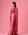 Mohey Women Radiant Pink Banarasi Saree