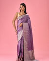 Mohey Women Elegant Purple Opulence Banarasi Saree