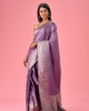 Mohey Women Elegant Purple Opulence Banarasi Saree
