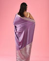 Mohey Women Elegant Purple Opulence Banarasi Saree