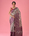 Mohey Women Dramatic Grey Saree