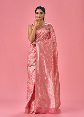 Mohey Women Blushing Pink Saree