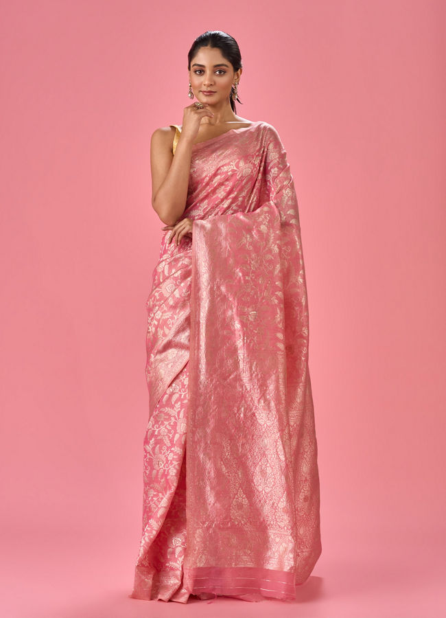 Mohey Women Blushing Pink Saree