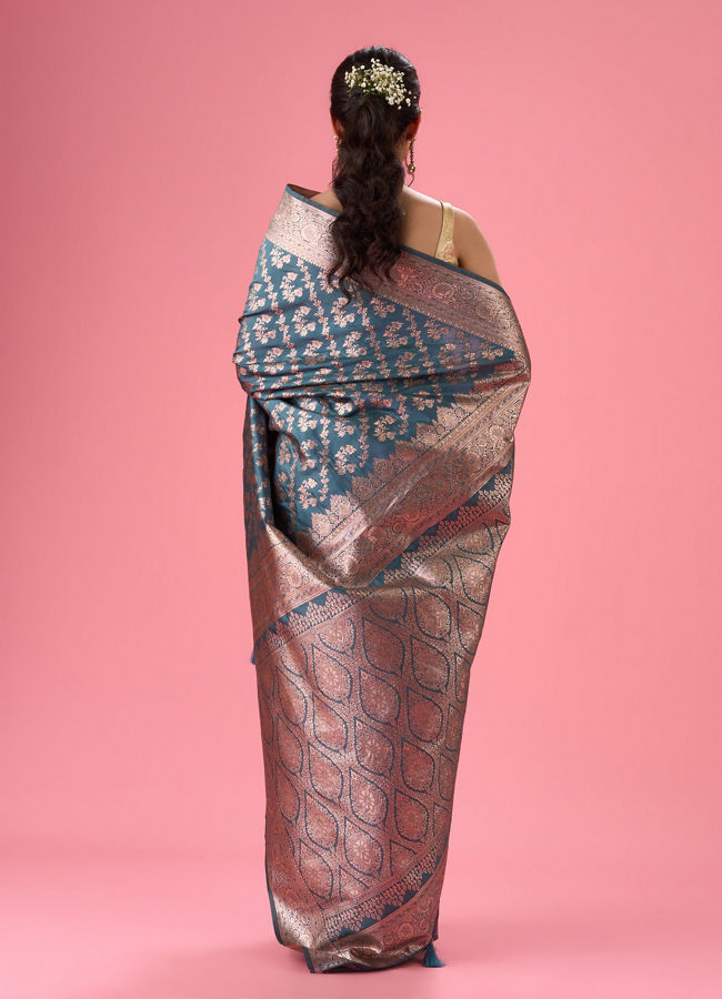 Mohey Women Regal Blue Extravagance Saree