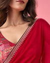 Mohey Women Radiant Red Saree
